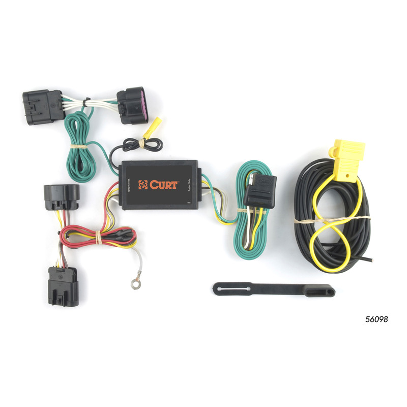 CURT 56098 Vehicle-Side Custom 4-Pin Trailer Wiring Harness, Fits Select Buick LaCrosse